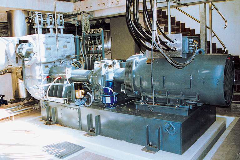 Espey shaft seal in a turbine