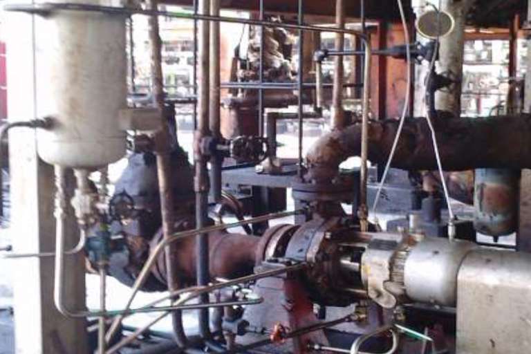 Wellen von Horizontalpumpen abgedichtet