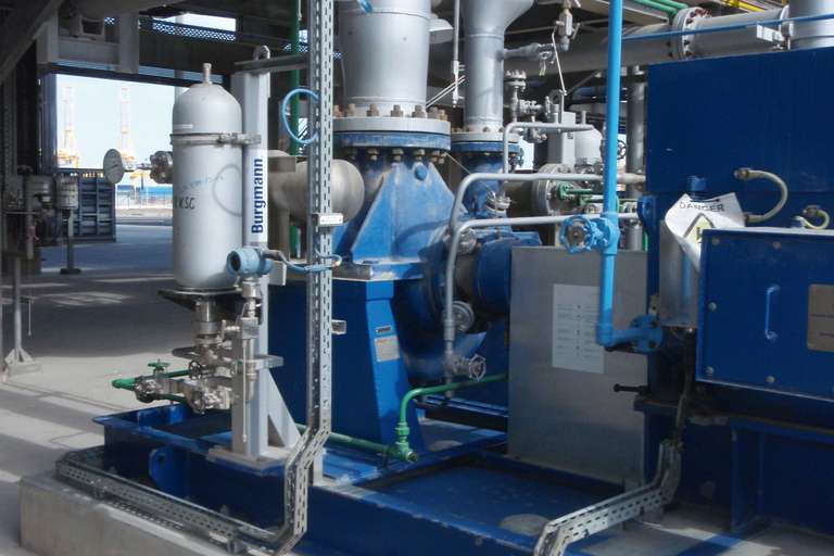 Reflux pumps fitted with dual mechanical seals