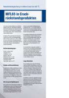 Solution: Metallbalgdichtung MFL65 in Crackrückstandsprodukten